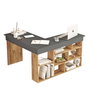 Hanah Home Ct5-Aa Mesa de Estudio Pino Atlántico y Negro